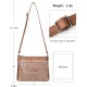 Crossbody Bags for Women, Lightweight Medium Crossbody Purse, Soft Leather Women's Shoulder Handbags with Tassel