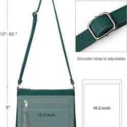 Crossbody Bags for Women, Lightweight Medium Crossbody Purse, Soft Leather Women's Shoulder Handbags with Tassel