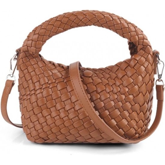 Brand: LMKIDS Women Woven Tote Small Crossbody Bag, Weave Quilted Purse Square Shoulder Bag Woven Handbag with Detachable Strap