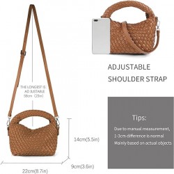 Brand: LMKIDS Women Woven Tote Small Crossbody Bag, Weave Quilted Purse Square Shoulder Bag Woven Handbag with Detachable Strap