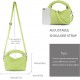 Women Woven Tote Small Crossbody Bag, Weave Quilted Purse Square Shoulder Bag Woven Handbag with Detachable Strap