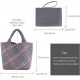 Woven Tote Bag + Purse Women Neoprene Tote Handbag Fashion Large Shoulder Top-Handle Travel Bag Underarm Shopper Bag