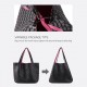 Woven Bag for Women, Vegan Leather Tote Bag Large Summer Beach Travel Handbag and Purse Retro Handmade Shoulder Bag