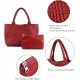 Woven Bag for Women, Vegan Leather Tote Bag Large Summer Beach Travel Handbag and Purse Retro Handmade Shoulder Bag