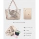 Woven Bag for Women, Vegan Leather Tote Bag Large Summer Beach Travel Handbag and Purse Retro Handmade Shoulder Bag