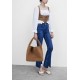 Women Vegan Leather Hand-Woven Tote Handbag Fashion Shoulder Top-handle Bag All-Match Underarm Bag with Purse