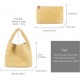 Women Vegan Leather Hand-Woven Tote Handbag Fashion Shoulder Top-handle Bag All-Match Underarm Bag with Purse