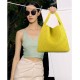 Women Vegan Leather Hand-Woven Tote Handbag Fashion Shoulder Top-handle Bag All-Match Underarm Bag with Purse