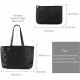 Woven Tote Bag for Women Top Handle Satchel Shoulder Bag for Women Vegan Leather Shopper Bag Large Travel HandBag