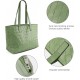 Woven Tote Bag for Women Top Handle Satchel Shoulder Bag for Women Vegan Leather Shopper Bag Large Travel HandBag