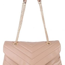 Quilted Crossbody Bags for Women, Trendy Roomy Shoulder Handbags with Flap Gold Hardware Chain Purses Shoulder Bag