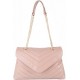 Quilted Crossbody Bags for Women, Trendy Roomy Shoulder Handbags with Flap Gold Hardware Chain Purses Shoulder Bag