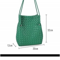 Fashion Woven Purse for Women Top-handle Shoulder Bag All-Match Underarm Bag with Soft Hobo Tote Handbag