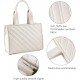 Tote Bag for Women Quilted Puffer Bag Shoulder Bag Top Handle Handbag for Work Travel