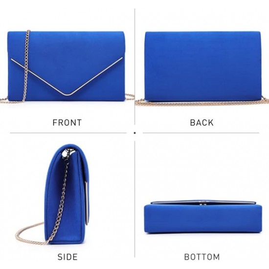 Women Faux Suede Evening Clutch Bags Formal Party Clutches Wedding Purses Cocktail Prom Clutches