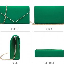 Women Faux Suede Evening Clutch Bags Formal Party Clutches Wedding Purses Cocktail Prom Clutches