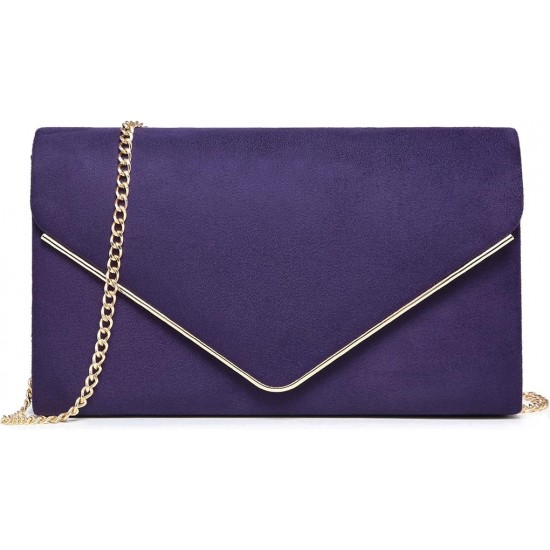 Women Faux Suede Evening Clutch Bags Formal Party Clutches Wedding Purses Cocktail Prom Clutches