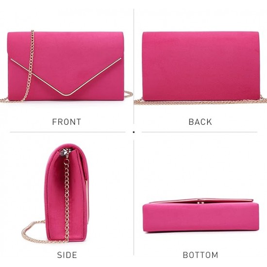 Women Faux Suede Evening Clutch Bags Formal Party Clutches Wedding Purses Cocktail Prom Clutches