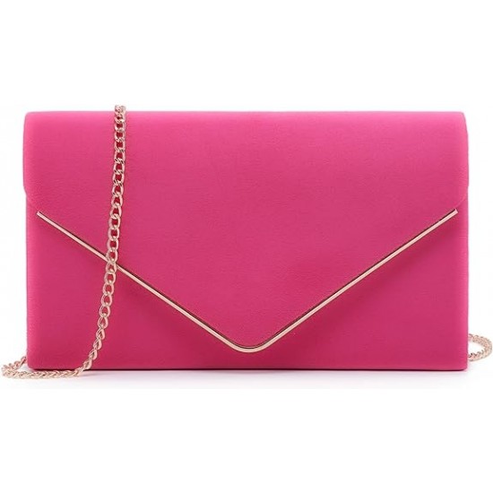 Women Faux Suede Evening Clutch Bags Formal Party Clutches Wedding Purses Cocktail Prom Clutches