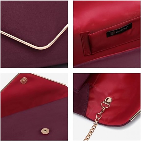 Women Faux Suede Evening Clutch Bags Formal Party Clutches Wedding Purses Cocktail Prom Clutches