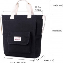 Women's Cute Student Bag Casual Wallet Large Space One Shoulder Work Bag Multi Pocket Shopping Bag