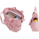 Women's Cute Student Bag Casual Wallet Large Space One Shoulder Work Bag Multi Pocket Shopping Bag