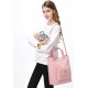 Women's Cute Student Bag Casual Wallet Large Space One Shoulder Work Bag Multi Pocket Shopping Bag