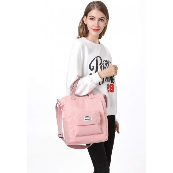 Women's Cute Student Bag Casual Wallet Large Space One Shoulder Work Bag Multi Pocket Shopping Bag