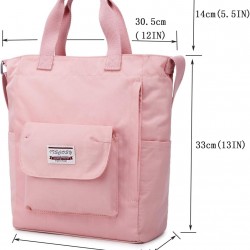 Women's Cute Student Bag Casual Wallet Large Space One Shoulder Work Bag Multi Pocket Shopping Bag