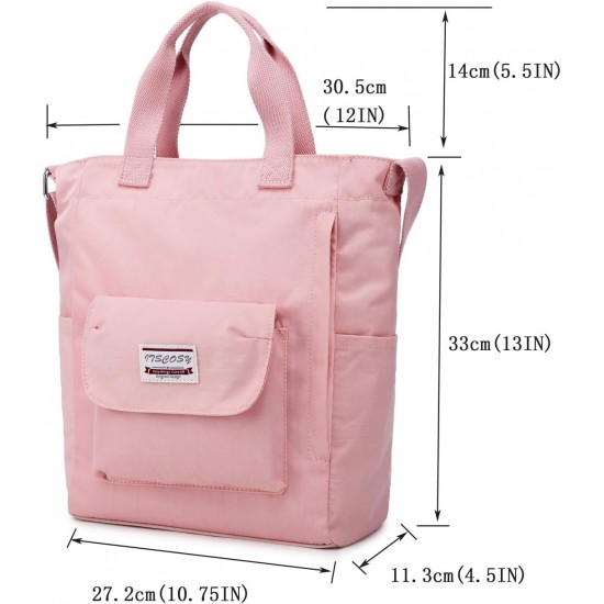 Women's Cute Student Bag Casual Wallet Large Space One Shoulder Work Bag Multi Pocket Shopping Bag