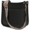 Women's crossbody bag, leopard patterned guitar strap, artificial leather wallet handbag, bucket handbag