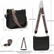 Women's crossbody bag, leopard patterned guitar strap, artificial leather wallet handbag, bucket handbag