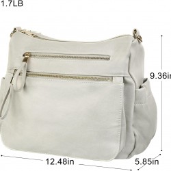 Women's crossbody shoulder bag, spacious multi pocket wallet, handbag, travel shoulder bag, Hobo messenger bag