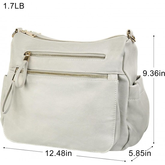 Women's crossbody shoulder bag, spacious multi pocket wallet, handbag, travel shoulder bag, Hobo messenger bag