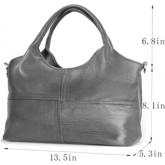 Womens Leather Handbags Tote Bag Shoulder Bag Top Handle Satchel Ladies Purse Crossbody Hobo Bag