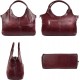 Womens Leather Handbags Tote Bag Shoulder Bag Top Handle Satchel Ladies Purse Crossbody Hobo Bag