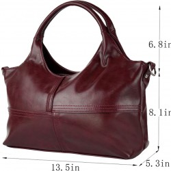 Womens Leather Handbags Tote Bag Shoulder Bag Top Handle Satchel Ladies Purse Crossbody Hobo Bag