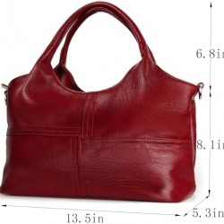 Womens Leather Handbags Tote Bag Shoulder Bag Top Handle Satchel Ladies Purse Crossbody Hobo Bag