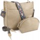 Crossbody bag with guitar strap for women