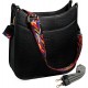 Crossbody bag with guitar strap for women