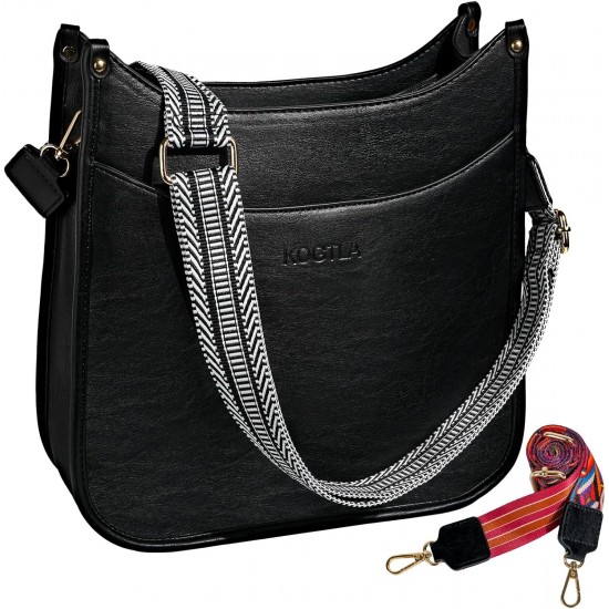 Crossbody bag with guitar strap for women