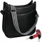 Crossbody bag with guitar strap for women