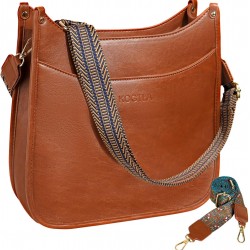 Crossbody bag with guitar strap for women