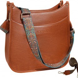 Crossbody bag with guitar strap for women