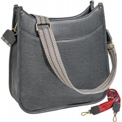 Crossbody bag with guitar strap for women