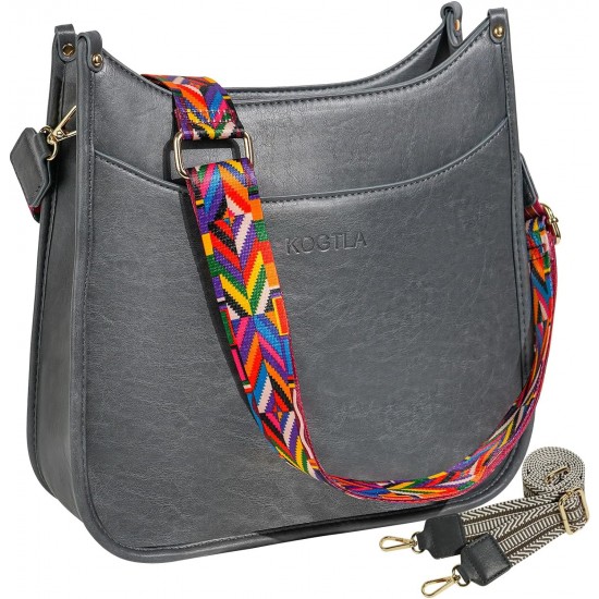 Crossbody bag with guitar strap for women