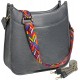 Crossbody bag with guitar strap for women