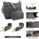 Crossbody bag with guitar strap for women