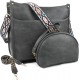 Crossbody bag with guitar strap for women