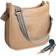 Crossbody bag with guitar strap for women